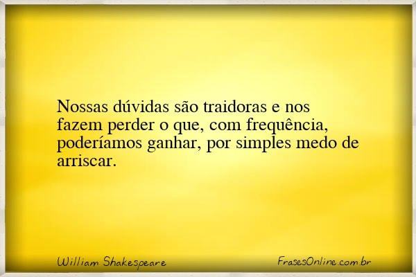 Frase de William Shakespeare