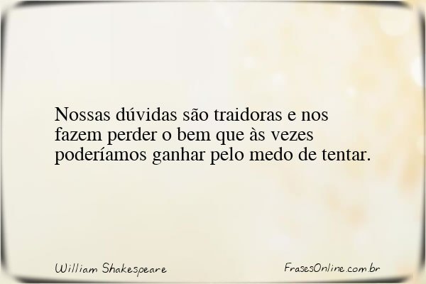 Frase de William Shakespeare