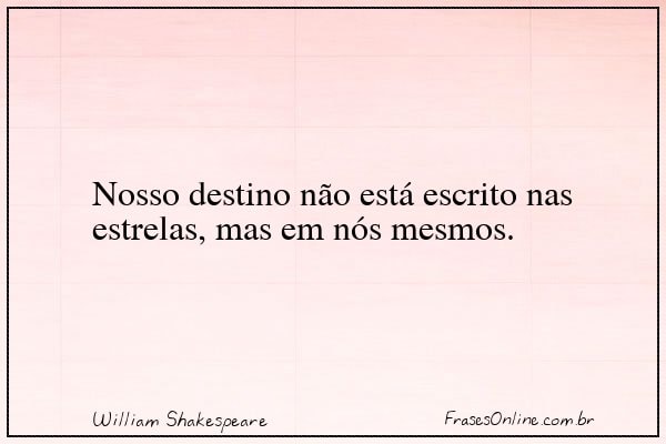 Frase de William Shakespeare