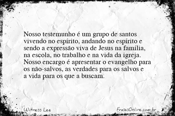 Frase de Witness Lee