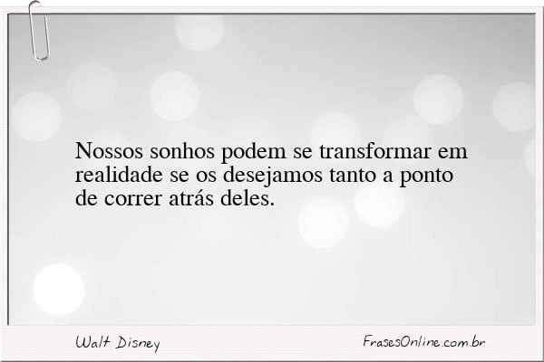 Frase de Walt Disney