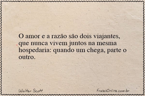 Frase de Walter Scott