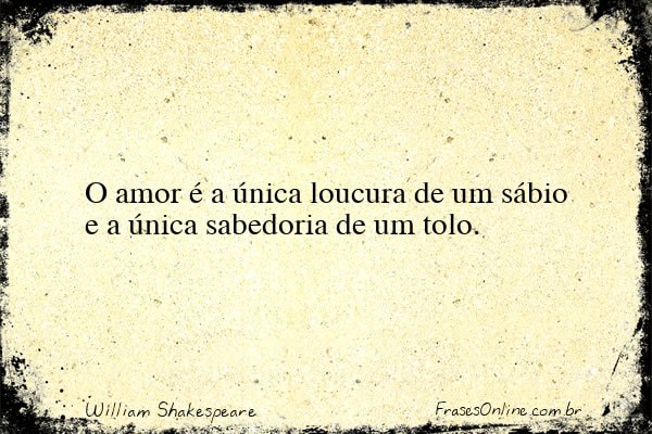 Frase de William Shakespeare