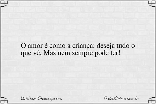 Frase de William Shakespeare