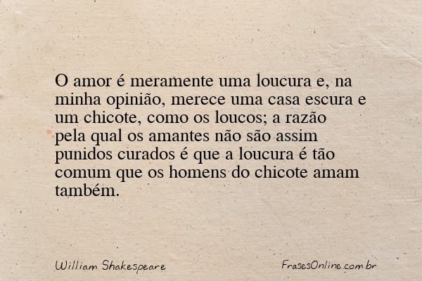 Frase de William Shakespeare