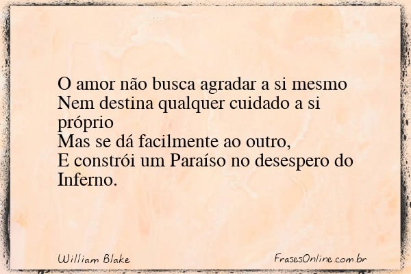 Frase de William Blake