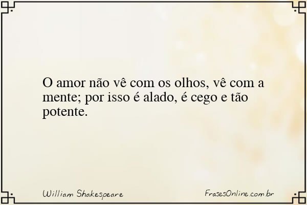 Frase de William Shakespeare