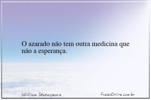 Frase de William Shakespeare