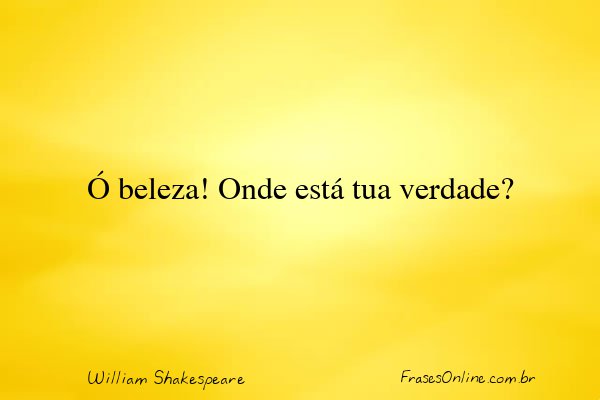 Frase de William Shakespeare