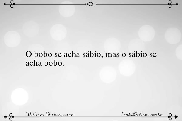 Frase de William Shakespeare