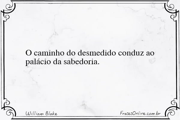 Frase de William Blake