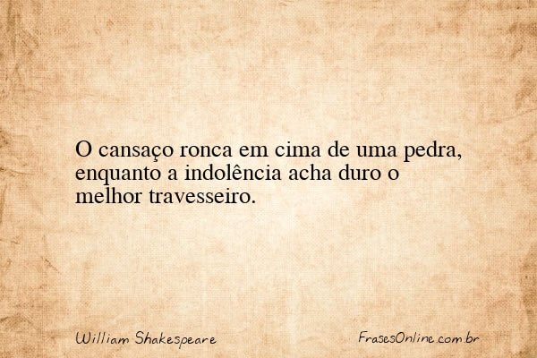 Frase de William Shakespeare
