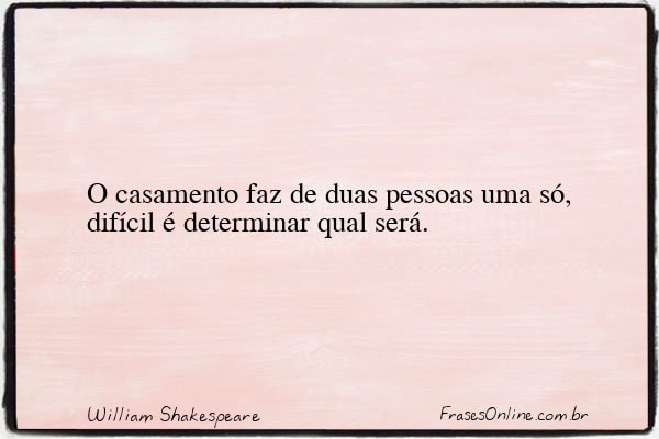 Frase de William Shakespeare