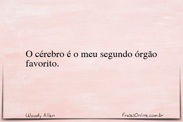 Frase de Woody Allen