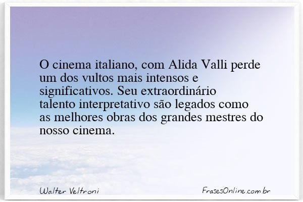 Frase de Walter Veltroni
