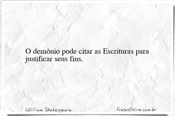 Frase de William Shakespeare