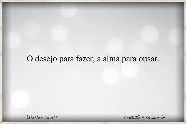 Frase de Walter Scott