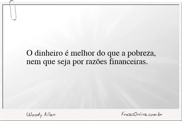 Frase de Woody Allen
