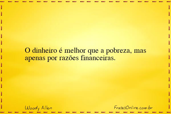 Frase de Woody Allen