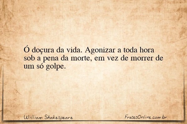 Frase de William Shakespeare