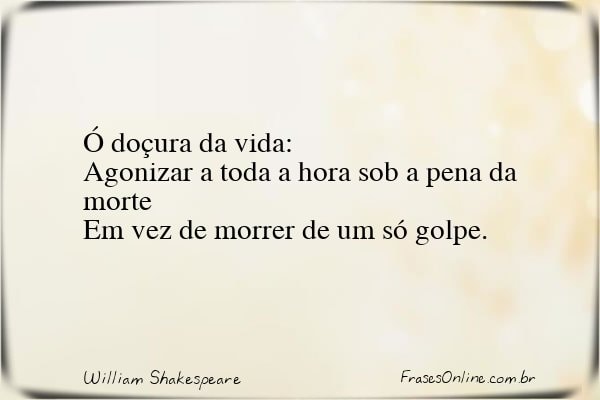 Frase de William Shakespeare