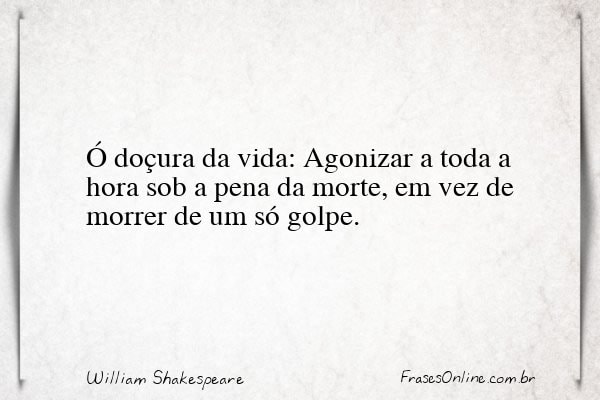Frase de William Shakespeare