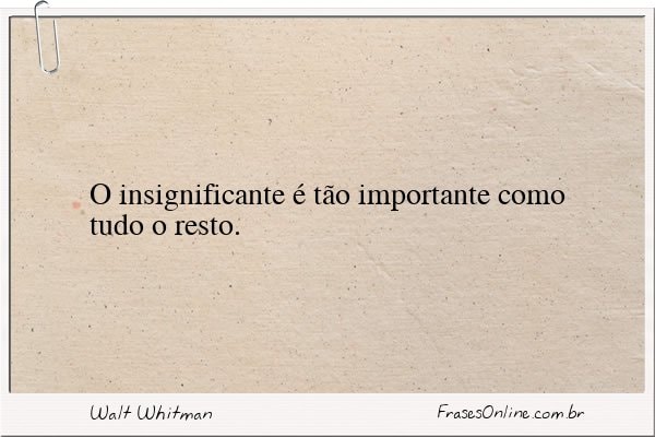 Frase de Walt Whitman