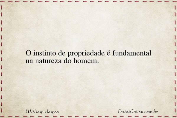 Frase de William James