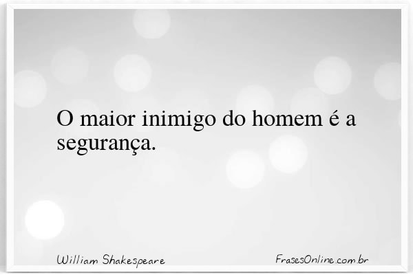 Frase de William Shakespeare