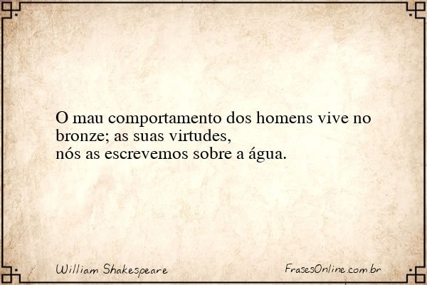 Frase de William Shakespeare