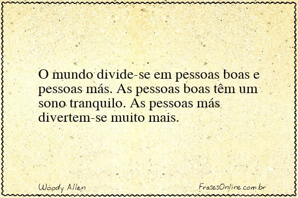 Frase de Woody Allen