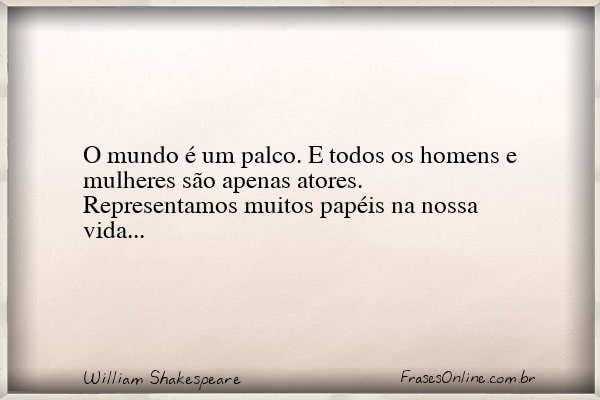 Frase de William Shakespeare