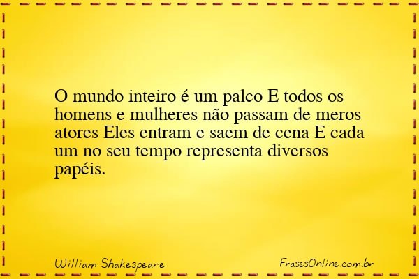 Frase de William Shakespeare