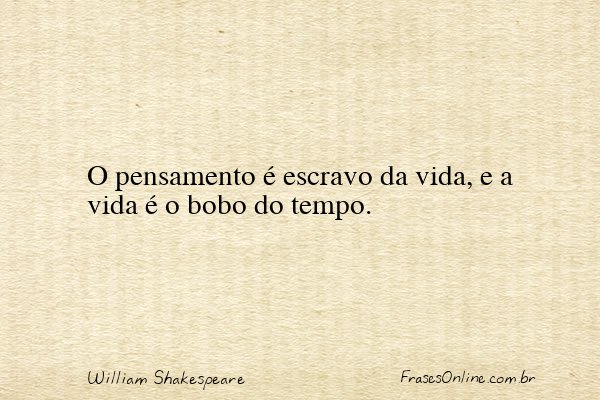 Frase de William Shakespeare