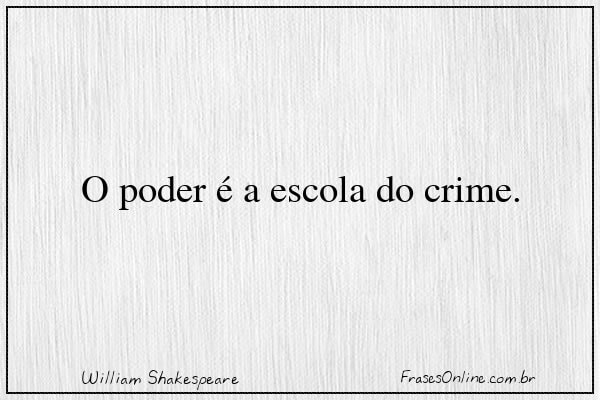 Frase de William Shakespeare