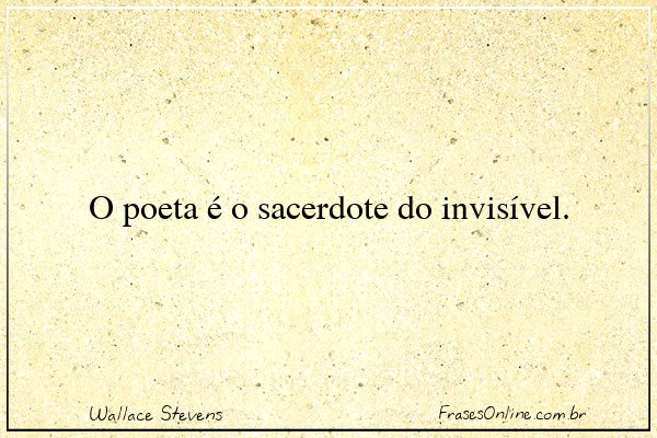 Frase de Wallace Stevens