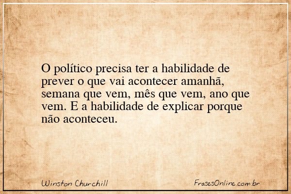 Frase de Winston Churchill
