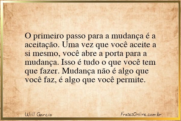 Frase de Will Garcia