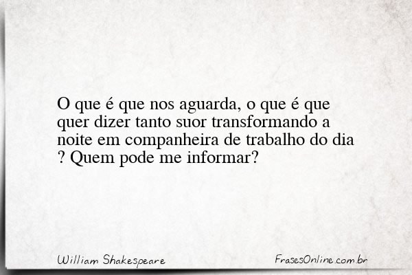 Frase de William Shakespeare