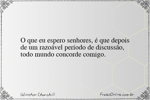 Frase de Winston Churchill