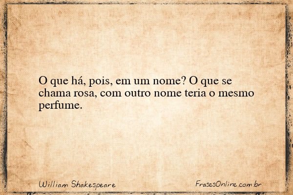 Frase de William Shakespeare