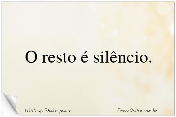 Frase de William Shakespeare