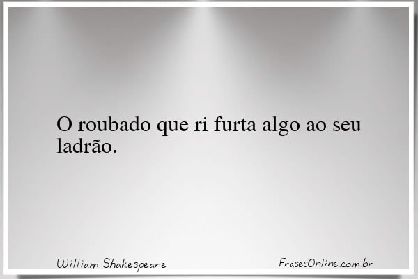 Frase de William Shakespeare