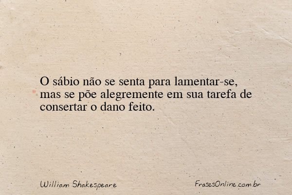 Frase de William Shakespeare