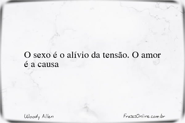 Frase de Woody Allen