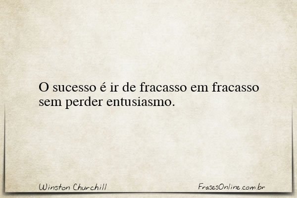 Frase de Winston Churchill