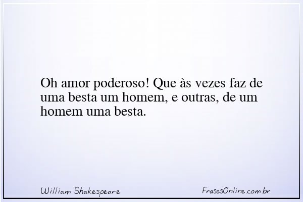 Frase de William Shakespeare