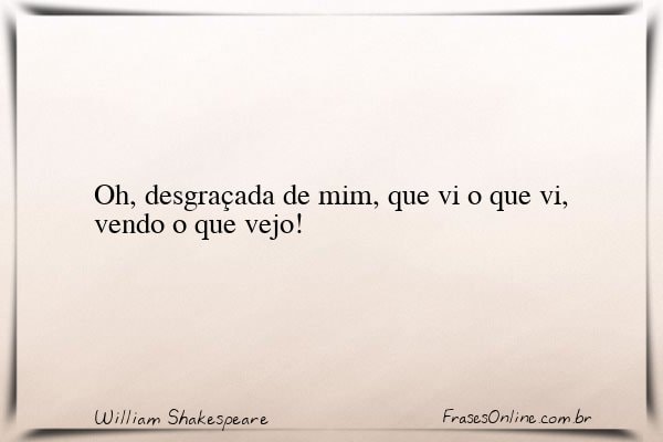 Frase de William Shakespeare
