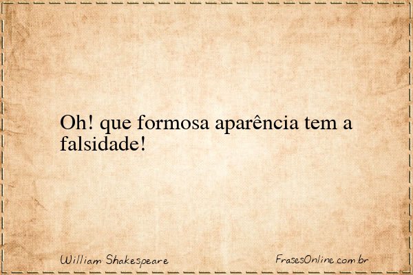 Frase de William Shakespeare
