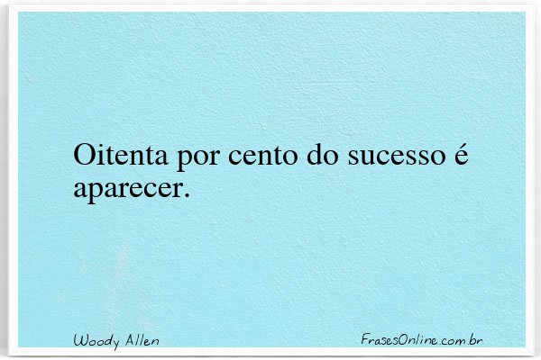 Frase de Woody Allen